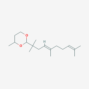 molecular formula C18H32O2 B3869649 4-methyl-2-(1,1,4,8-tetramethyl-3,7-nonadien-1-yl)-1,3-dioxane 