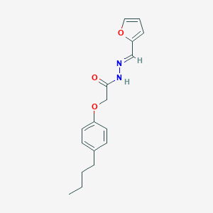 2-(4-butylphenoxy)-N'-(2-furylmethylene)acetohydrazide