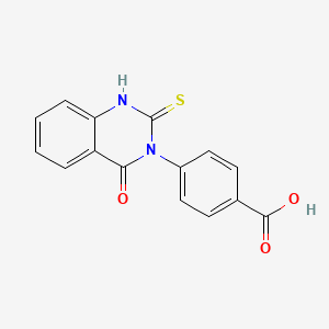 molecular formula C15H10N2O3S B3869654 4-(4-oxo-2-thioxo-1,4-dihydro-3(2H)-quinazolinyl)benzoic acid 
