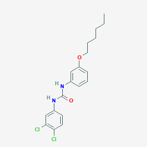molecular formula C19H22Cl2N2O2 B386966 N-(3,4-dichlorophenyl)-N'-[3-(hexyloxy)phenyl]urea 