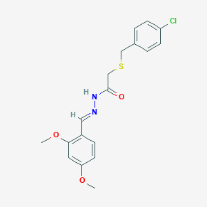 2-[(4-chlorobenzyl)sulfanyl]-N'-(2,4-dimethoxybenzylidene)acetohydrazide