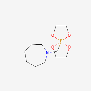 molecular formula C11H22NO4P B3869681 1-(1,4,6,9-tetraoxa-5lambda~5~-phosphaspiro[4.4]non-5-ylmethyl)azepane 