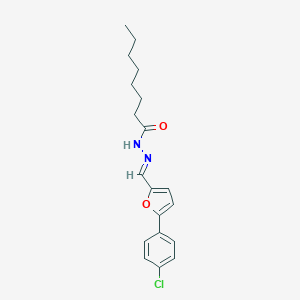 molecular formula C19H23ClN2O2 B386969 N'-{[5-(4-chlorophenyl)-2-furyl]methylene}octanohydrazide 