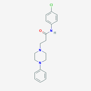 N-(4-chlorophenyl)-3-(4-phenylpiperazin-1-yl)propanamide