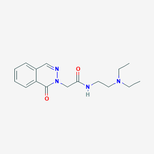 molecular formula C16H22N4O2 B3869712 N-[2-(diethylamino)ethyl]-2-(1-oxo-2(1H)-phthalazinyl)acetamide 