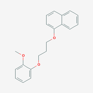 molecular formula C20H20O3 B3869743 1-[3-(2-methoxyphenoxy)propoxy]naphthalene 