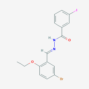 molecular formula C16H14BrIN2O2 B386975 N'-(5-bromo-2-ethoxybenzylidene)-3-iodobenzohydrazide 