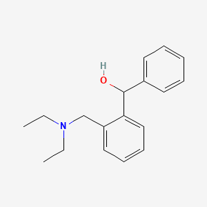 molecular formula C18H23NO B3869758 {2-[(diethylamino)methyl]phenyl}(phenyl)methanol 