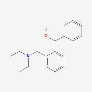 molecular formula C18H23NO B3869758 [2-(Diethylaminomethyl)phenyl]phenylmethanol 