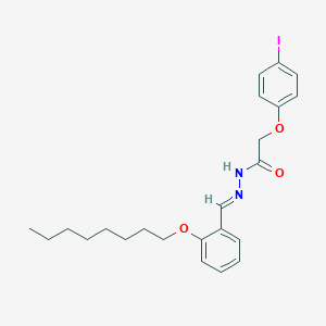 molecular formula C23H29IN2O3 B386978 2-(4-iodophenoxy)-N'-[2-(octyloxy)benzylidene]acetohydrazide 