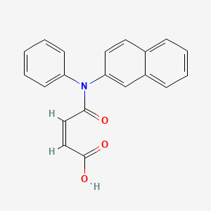molecular formula C20H15NO3 B3869784 4-[2-naphthyl(phenyl)amino]-4-oxo-2-butenoic acid 