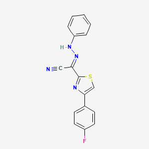[4-(4-fluorophenyl)-1,3-thiazol-2-yl](phenylhydrazono)acetonitrile