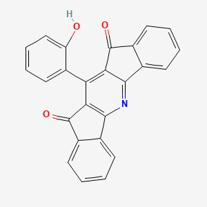 molecular formula C25H13NO3 B3869799 6-(2-hydroxyphenyl)diindeno[1,2-b:2',1'-e]pyridine-5,7-dione 