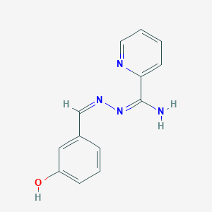 molecular formula C13H12N4O B3869807 N'-(3-hydroxybenzylidene)-2-pyridinecarboximidohydrazide 