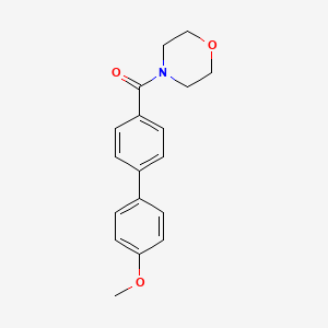 molecular formula C18H19NO3 B3869870 4-[(4'-methoxy-4-biphenylyl)carbonyl]morpholine 