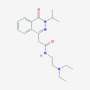 molecular formula C19H28N4O2 B3869874 N-[2-(diethylamino)ethyl]-2-(3-isopropyl-4-oxo-3,4-dihydro-1-phthalazinyl)acetamide 