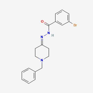 molecular formula C19H20BrN3O B3869909 N'-(1-benzyl-4-piperidinylidene)-3-bromobenzohydrazide 