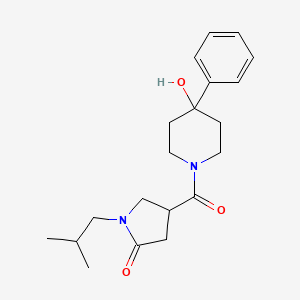 4-[(4-hydroxy-4-phenylpiperidin-1-yl)carbonyl]-1-isobutylpyrrolidin-2-one