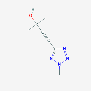 molecular formula C7H10N4O B3869944 2-methyl-4-(2-methyl-2H-tetrazol-5-yl)-3-butyn-2-ol 