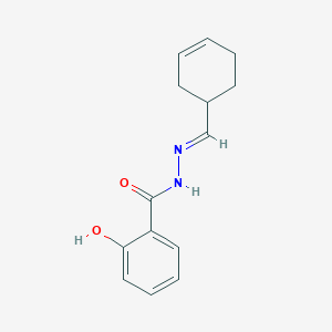 molecular formula C14H16N2O2 B386998 N'-(3-cyclohexen-1-ylmethylene)-2-hydroxybenzohydrazide 