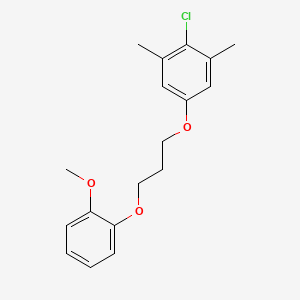 molecular formula C18H21ClO3 B3869983 2-chloro-5-[3-(2-methoxyphenoxy)propoxy]-1,3-dimethylbenzene 