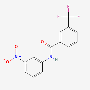molecular formula C14H9F3N2O3 B3870033 N-(3-nitrophenyl)-3-(trifluoromethyl)benzamide 