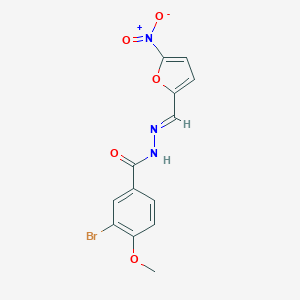 3-bromo-N'-({5-nitro-2-furyl}methylene)-4-methoxybenzohydrazide