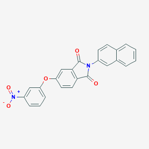 molecular formula C24H14N2O5 B387012 2-(2-naphthyl)-5-(3-nitrophenoxy)-1H-isoindole-1,3(2H)-dione 