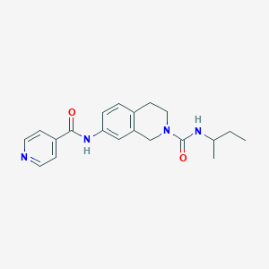 molecular formula C20H24N4O2 B3870143 N-(sec-butyl)-7-(isonicotinoylamino)-3,4-dihydro-2(1H)-isoquinolinecarboxamide 