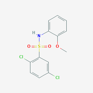 molecular formula C13H11Cl2NO3S B387016 2,5-dichloro-N-(2-methoxyphenyl)benzenesulfonamide CAS No. 82417-21-8