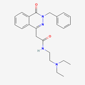 molecular formula C23H28N4O2 B3870213 2-(3-benzyl-4-oxo-3,4-dihydro-1-phthalazinyl)-N-[2-(diethylamino)ethyl]acetamide 