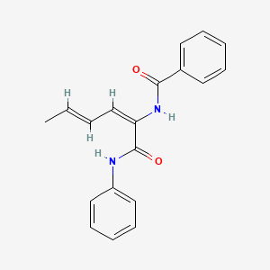 N-[1-(anilinocarbonyl)-1,3-pentadien-1-yl]benzamide