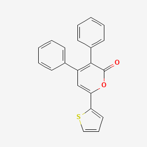 molecular formula C21H14O2S B3870230 3,4-diphenyl-6-(2-thienyl)-2H-pyran-2-one CAS No. 65439-00-1