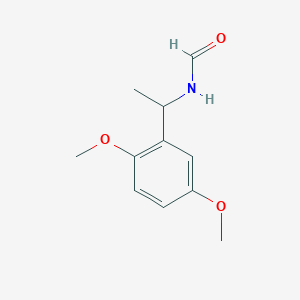 molecular formula C11H15NO3 B3870267 [1-(2,5-dimethoxyphenyl)ethyl]formamide 