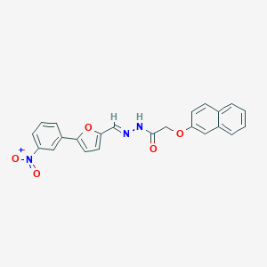 2-(2-naphthyloxy)-N'~1~-{(E)-1-[5-(3-nitrophenyl)-2-furyl]methylidene}acetohydrazide