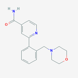 molecular formula C17H19N3O2 B3870280 2-[2-(morpholin-4-ylmethyl)phenyl]isonicotinamide 