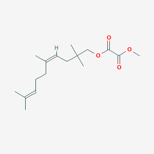 molecular formula C17H28O4 B3870288 methyl 2,2,5,9-tetramethyl-4,8-decadien-1-yl oxalate 