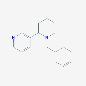 molecular formula C17H24N2 B3870346 3-[1-(3-cyclohexen-1-ylmethyl)-2-piperidinyl]pyridine 