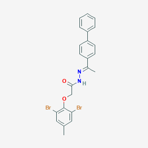 N'-(1-[1,1'-biphenyl]-4-ylethylidene)-2-(2,6-dibromo-4-methylphenoxy)acetohydrazide