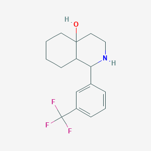 molecular formula C16H20F3NO B3870403 1-[3-(trifluoromethyl)phenyl]octahydro-4a(2H)-isoquinolinol 