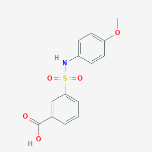 3-[(4-Methoxyphenyl)sulfamoyl]benzoic acid
