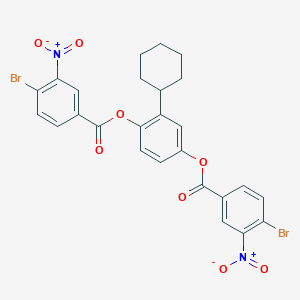 4-({4-Bromo-3-nitrobenzoyl}oxy)-2-cyclohexylphenyl 4-bromo-3-nitrobenzoate