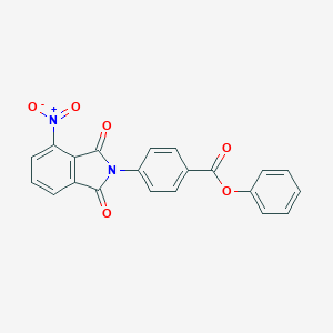 molecular formula C21H12N2O6 B387046 phenyl 4-(4-nitro-1,3-dioxo-1,3-dihydro-2H-isoindol-2-yl)benzoate 