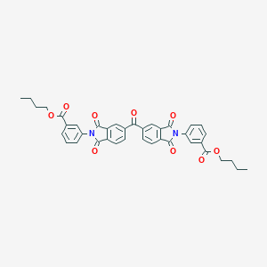 molecular formula C39H32N2O9 B387047 dibutyl 3,3'-[carbonylbis(1,3-dioxo-1,3-dihydro-2H-isoindole-5,2-diyl)]dibenzoate 