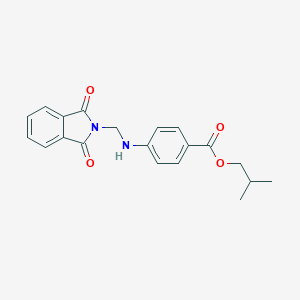 molecular formula C20H20N2O4 B387049 isobutyl 4-{[(1,3-dioxo-1,3-dihydro-2H-isoindol-2-yl)methyl]amino}benzoate 