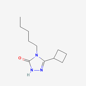 molecular formula C11H19N3O B3870493 5-cyclobutyl-4-pentyl-2,4-dihydro-3H-1,2,4-triazol-3-one 