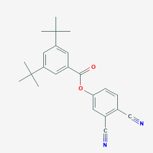 molecular formula C23H24N2O2 B387054 3,4-Dicyanophenyl 3,5-ditert-butylbenzoate 