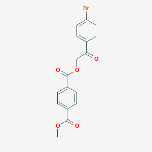 molecular formula C17H13BrO5 B387055 1-[2-(4-Bromophenyl)-2-oxoethyl] 4-methyl terephthalate 