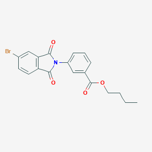 molecular formula C19H16BrNO4 B387056 butyl 3-(5-bromo-1,3-dioxo-1,3-dihydro-2H-isoindol-2-yl)benzoate 