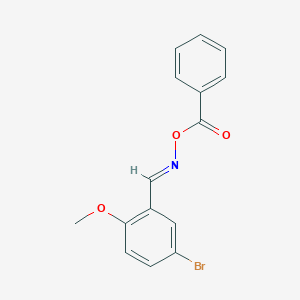 molecular formula C15H12BrNO3 B3870561 5-bromo-2-methoxybenzaldehyde O-benzoyloxime 